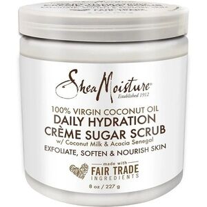 Shea Moisture- 2JARS-100% Virgin Coconut Oil- Crème Sugar Scrub